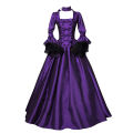 Gothic Black A Line Dress A Line Witch Dress For Women Gothic Witchcraft Vintage Medieval Dress For Women Halloween Costumes. 