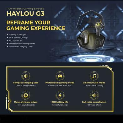 Haylou%20G3%20True%20Wireless%20Gaming%20Earbuds%20-%20Black%20-%20Image%203