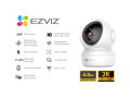 Ezviz Cs-H6C - Cs-C6N(4Mp-2K Resolution) Smart Wi-Fi Pan & Tilt Camera. 