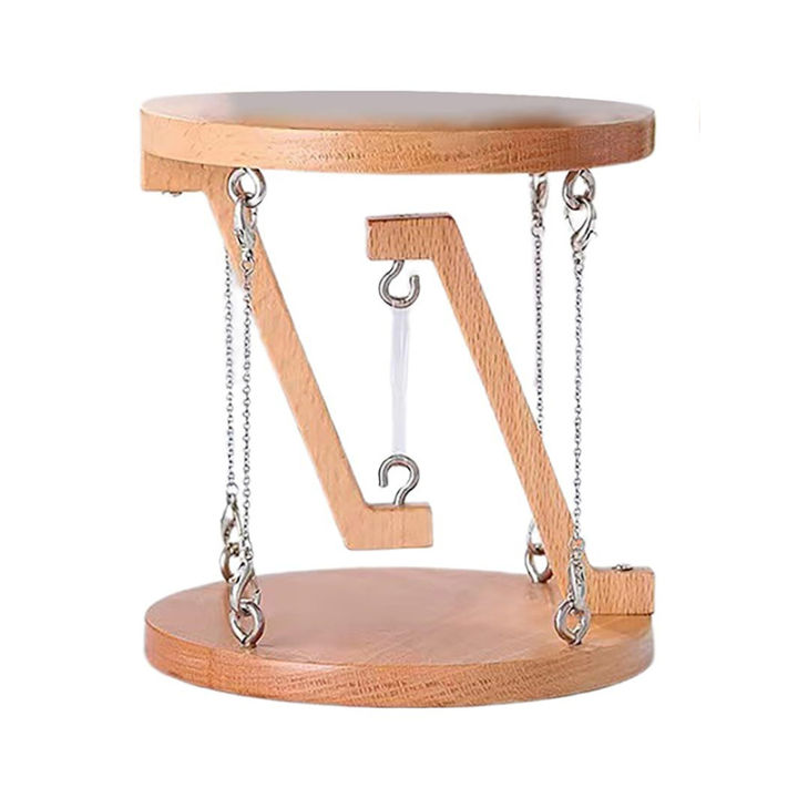 Tensegrity Structure Plant Stand,Floating Wooden Table Anti Gravity Physics Gift,The Beauty Of Physics Cup Holder Creative Decor