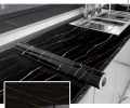 Marble wallpaper Waterproof Sticker Modern Kitchen Cabinet Table Countertop Furniture Renovation Wallpaper PVC Self Adhesive Wall Sticker 1 Meter.