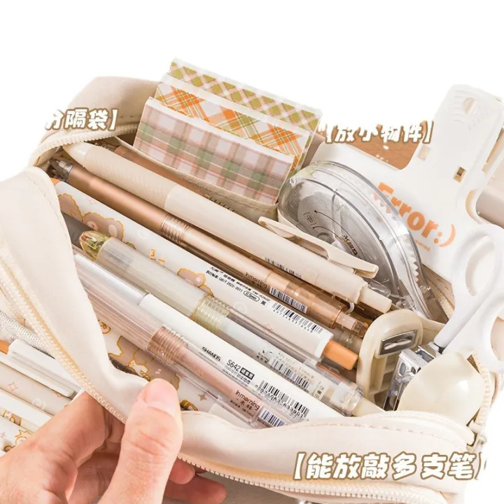 Transparent%20Pencil%20Case%20Large%20Capacity%20Pencil%20Case%20Japanese%20Style%20ins%20Feng%20for%20Girls%20Primary%20School%20Students%20Simple%20Pencil%20Case%20Junior%20High%20School%20Students%20-%20Image%205