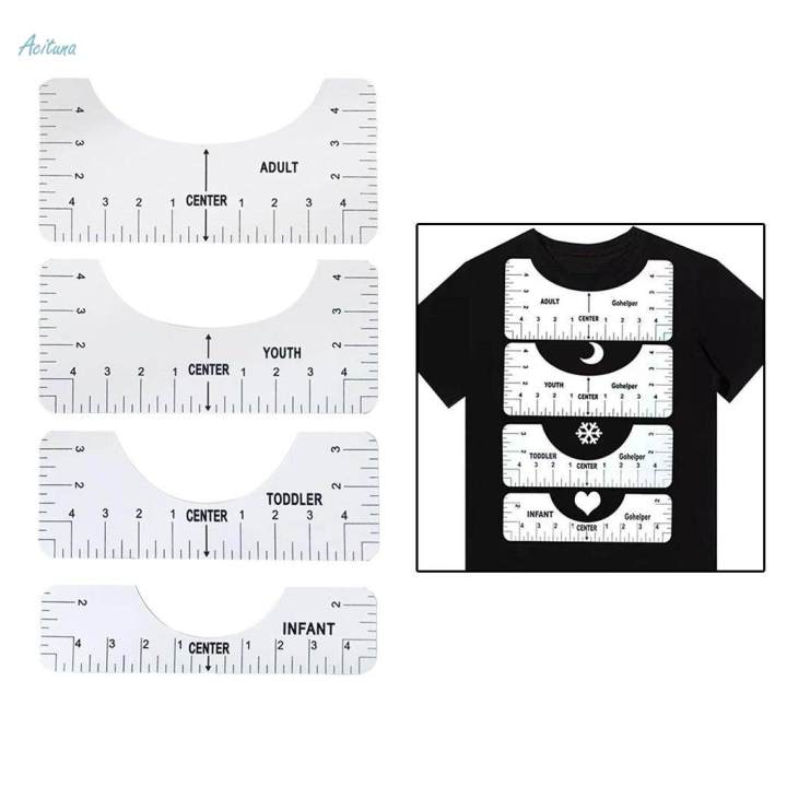 5Pc%20T%20Shirt%20Alignment%20Tool%20-%20Centering%20Tool%20Vinyl%20T%20Shirt%20Ruler%20Guide%20Design%20-%20Image%204