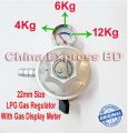 LPG 22 mm Gas Regulator With Meter Display. 