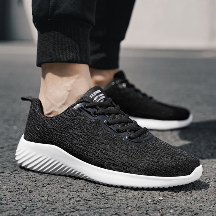 2022 summer new spot men's cross-border fly-woven mesh low-top sneakers for senior walking outdoor sneakers