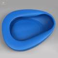 Portable Bedpan Lightweight Smooth Contoured Durable Stable Bed Pan for Elderly Female Male. 