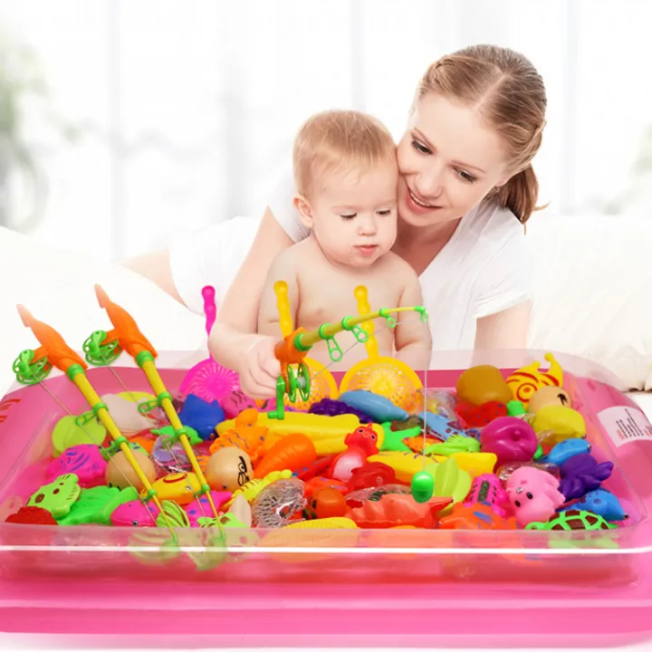 Toys%20Balls%20Huicheng%20Children's%2015-Piece%20Fishing%20Playset%20Baby%20Bath%20Magnetic%20Fishing%20Bath%20Water%20Play%20Toys%20-%20Image%204