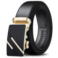 Business belt Luxury leather belts Trendy Imitation leather/iron Length 120cm/Width 3.5cm Men's automatic buckle belts Metal buckle High quality belts for men for Business attire Office wear Formal occasions Daily use Gift for men. 