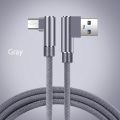 2.4A Micro Usb Cable 90 Degree Right Angle Micro-usb Fast Charging Cable 3m 2m Microusb for Xiaomi Redmi 7 7A Huawei Y8s/Y6p/Y5p.