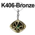 Marvel Superhero Doctor Strange Accessories Mystic Artifact Eye Of Agamotto Keychain Metal Pendant Keyrings. 