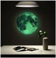 5-30cm Luminous Moon 3D Wall Sticker Fluorescent Glow In The Dark Moon Wall Stickers Decals Wallpaper Kids Room Home Decorations. 