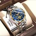 POEDAGAR 996 Watch for Men Fashion Multifunctional Dial Design Quartz Watches Man Stainless Steel Waterproof.
