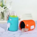 NYT Usb Baby Bottle Warmer Portable Safety Warmer Infant Feeding Bottle Heated Cover Thermostat Heater Available For Mobile/Car/Plug Charging. 