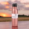 1 pcs Outdoor Sports Riding Cup, 600ml Copper Vacuum Water Bottle, 304 Tumbler with Lifting Rope. 