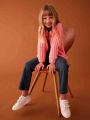 Girls Loose Fitting Soft Knit Winter Cardigan From Levin. 