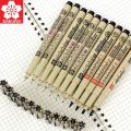 Sakura Pigma Micron Pen Needle Soft Brush Drawing Pen lot 005 01 02 03 04 05 08 1.0 Brush Art Makers. 