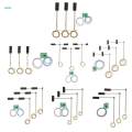 Metal Traffic Signal Pedestrian Crossing LED Light Model 5-6V HO OO Train Railway Architecture Diorama Scenery Layout Pack of 3pcs 6cm.