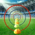 1Pcs Water Injection Base Football Door Pole Flag Logo Bar Training Equipment Sign Obstacle Marker Rod Demoo. 