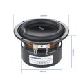 AIYIMA 3 Inch Subwoofer Speaker 4 8 Ohm 25W Small Steel Cannon Audio Sound Speaker High Power Long-stroke Loudspeaker 1Pcs.