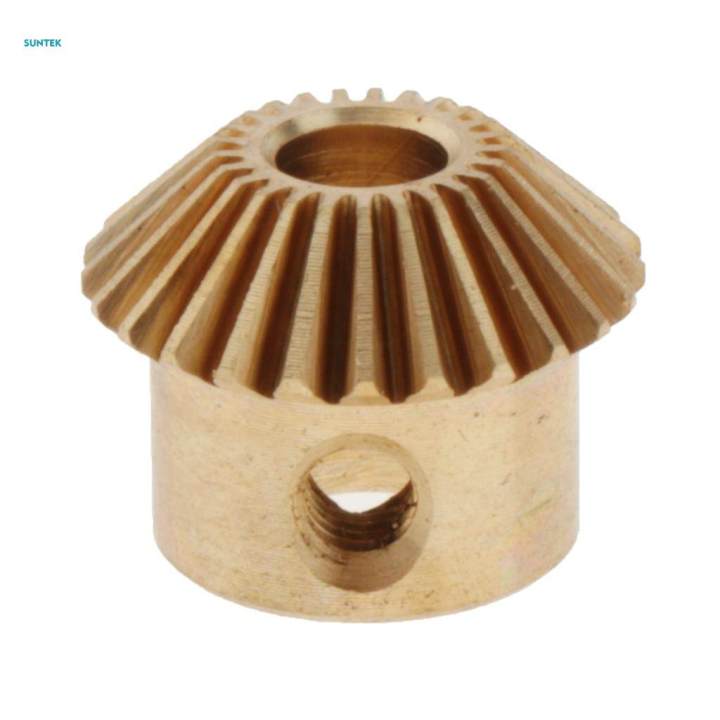 2x0.5 Modulus Brass Bevel Gear 25 Tooth 3 to 5mm Diameter Hole 4mm Hole