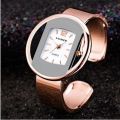 Fashion Bracelet Watch for Women Gold Designed Ladies Wristwatches Steel Female Quartz Clock.