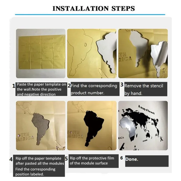 World%20Map%20Wall%203D%20Acrylic%20Wall%20Stickers%20Three-dimensional%20Mirror%20Stickers%20Bedroom%20Office%20Background%20Wall%20Decoration%20Stickers%20-%20Image%204