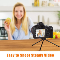 ZOROOM 2X Mini Metal Tripod, Desktop Tripod with 1/4 Inch Screws, Suitable for Projectors and All Cameras. 