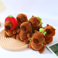 GC Capybara Plush Toy Strawberry Hat Simulation Turtle Backpack Capybara Plush Animal Dolls Birthday Gift For Boys And Girls. 