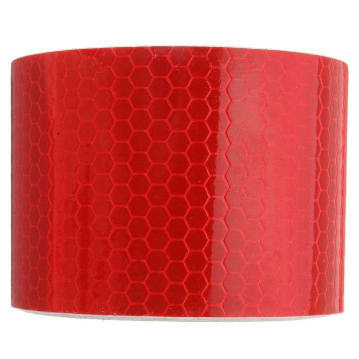 2PCS%205cm%20x%203M%20Tape%20Warning%20Tape%20Reflector%20Tape%20Security%20Tape,%20Red%20-%20Image%203