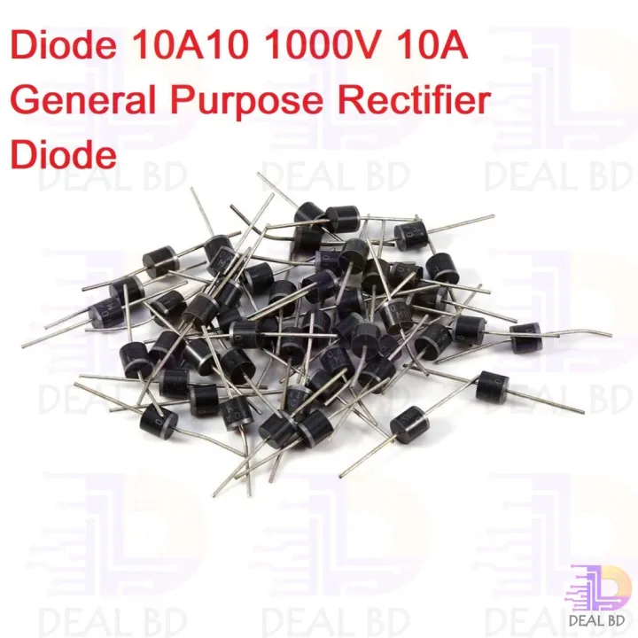 5Pcs-%20Diode%2010A10%201000V%201KV%2010A%20General%20Purpose%20Rectifier%20Diode%2010A10%20Silicon%20Junction%20Diode%20R-6%20Package%20-%20Image%207