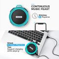 Water Proof Mini Bluetooth Speaker Carry It With You or Hang It as a Fashion Accessory on Your BagSuitable for Beach. 