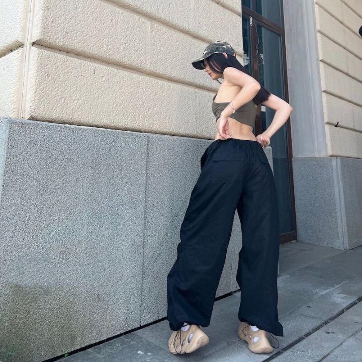 Gaono%20Women%20Oversized%20Baggy%20Cargo%20Pants%20Loose%20Fit%20Low%20Waist%20Drawstring%20Wide%20Leg%20Trousers%20Summer%20Casual%20Jogger%20Sweatpants%20-%20Image%206