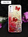For VIVO Y20 / VIVO Y20i / VIVO Y20 G / VIVO Y20s / VIVO Y12s / VIVO Y12aFlexible Pc Butterfly Fashionable Ladies back Cover with camera protection - Camera - Phone.
