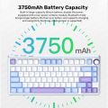 R75 Gaming Mechanical Keyboard 81Key 2.4G Bluetooth Wireless/Wired Keyboard RGB HotSwap Gamer GASKET Structure Keyboard teclado. 
