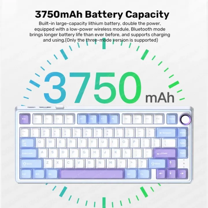 R75%20Gaming%20Mechanical%20Keyboard%2081Key%202.4G%20Bluetooth%20Wireless/Wired%20Keyboard%20RGB%20HotSwap%20Gamer%20GASKET%20Structure%20Keyboard%20teclado%20-%20Image%202