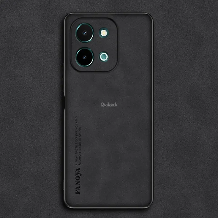 New%20Phone%20case%20Vivo%20Y28%204G%20Back%20cover%20matte%20Invisible%20Hard%20Bracket%20Slim%20Back%20cover%20PU%20Leather%20Phone%20casing%20+Universal%20Kickstand%20-%20Image%204