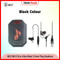 QKZ DM10 Zinc Alloy HiFi Earphone In Ear Earphones Sports Headset Phone Laptop Gaming Earphone Earbuds. 
