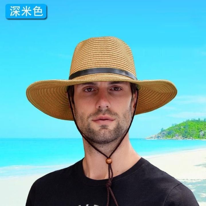 Sun%20Protection%20Summer%20Men's%20Straw%20Hat%20Foldable%20Cowboy%20Hat%20Outdoor%20Sun%20Shade%20Top%20Hat%20Beach%20Hat%20Broad-Brimmed%20Hat%20Travel%20Cap%20Men%20-%20Image%208