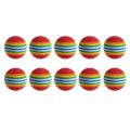 10Pcs Colorful Cat Toy Ball Interactive Cat Toys Play Chewing Rattle Scratch Natural Foam Ball Training Pet Supplies. 