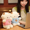 23cm Cute Sheep Plush Doll Fluffy Stuffed Soft Animal Throw Toy Valentine's Day Birthday Gift With Bag Party Home Decoration.