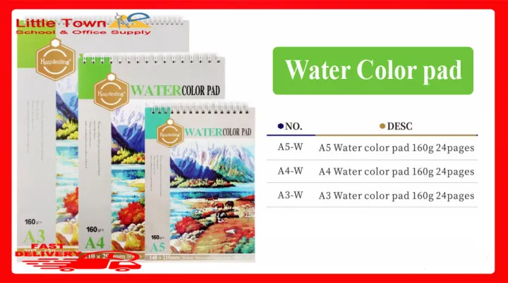 Keep%20Smiling%20Watercolor%20Pad%20A5%20SIze%2024%20Sheets%20-%20Image%203
