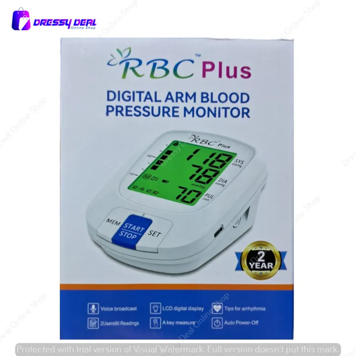 RBC%20Plus%20Digital%20Arm%20Blood%20Pressure%20Bp%20Monitor%20with%202%20years%20warranty%20-%20Image%205