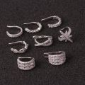 【beauty code store】1PC Helix Cartilage False Adjustable Ear Cz Ear Cuff No Piercing Earring Stainless Steel Jewelry 2023.