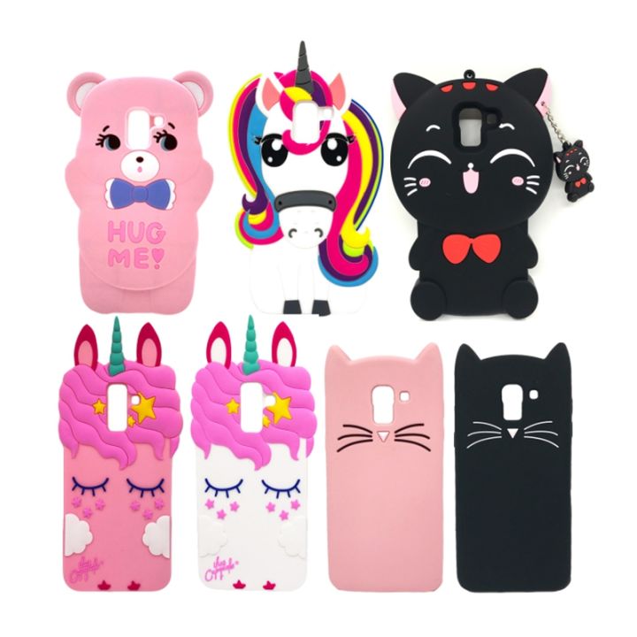 For Samsung Galaxy J6 2018 Case EU J600 J600F -J600F Cute 3D Cartoon Soft Silicone Back Cover For Samsung J 6 2018 Phone Coque