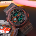 SANDA Brand Men's Outdoor Leisure Luxury Sports Fashion Personality Multi-function Men's Waterproof Electronic Watch. 