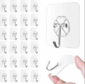 Strong Hook 20 pcs Waterproof Transparent Wall Sticker Hanger Glue Hook Storage Rack Free Punching Bathroom Kitchen Tool. 