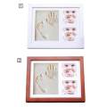 Baby Clay Handprint Footprint Photo Frame Kit For Newborn Girls And Boys Unique Baby Shower Gifts Set For Registry Memorable Keepsake Box Decorations For Room Wall Or Nursery Decor. 