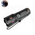 High Power Sanford Super Bright Flashlight – Slide Zoom White Laser LED Edition with 30000mah battery..