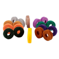 20Pcs Cymbal Stand Felt Washer Pad Replacement Round Soft for Drum Set Cymbals (Random Color ).