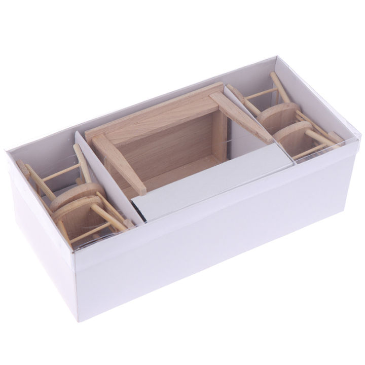 1Set%201/12%20Dollhouse%20Miniature%20Dining%20Table%20Chair%20Doll%20House%20Wooden%20Furniture%20Toy%20-%20Image%207